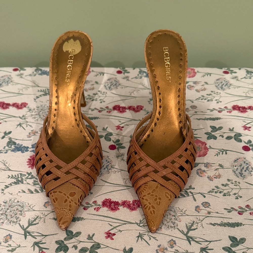 BCBGirls Brown Strappy Heels